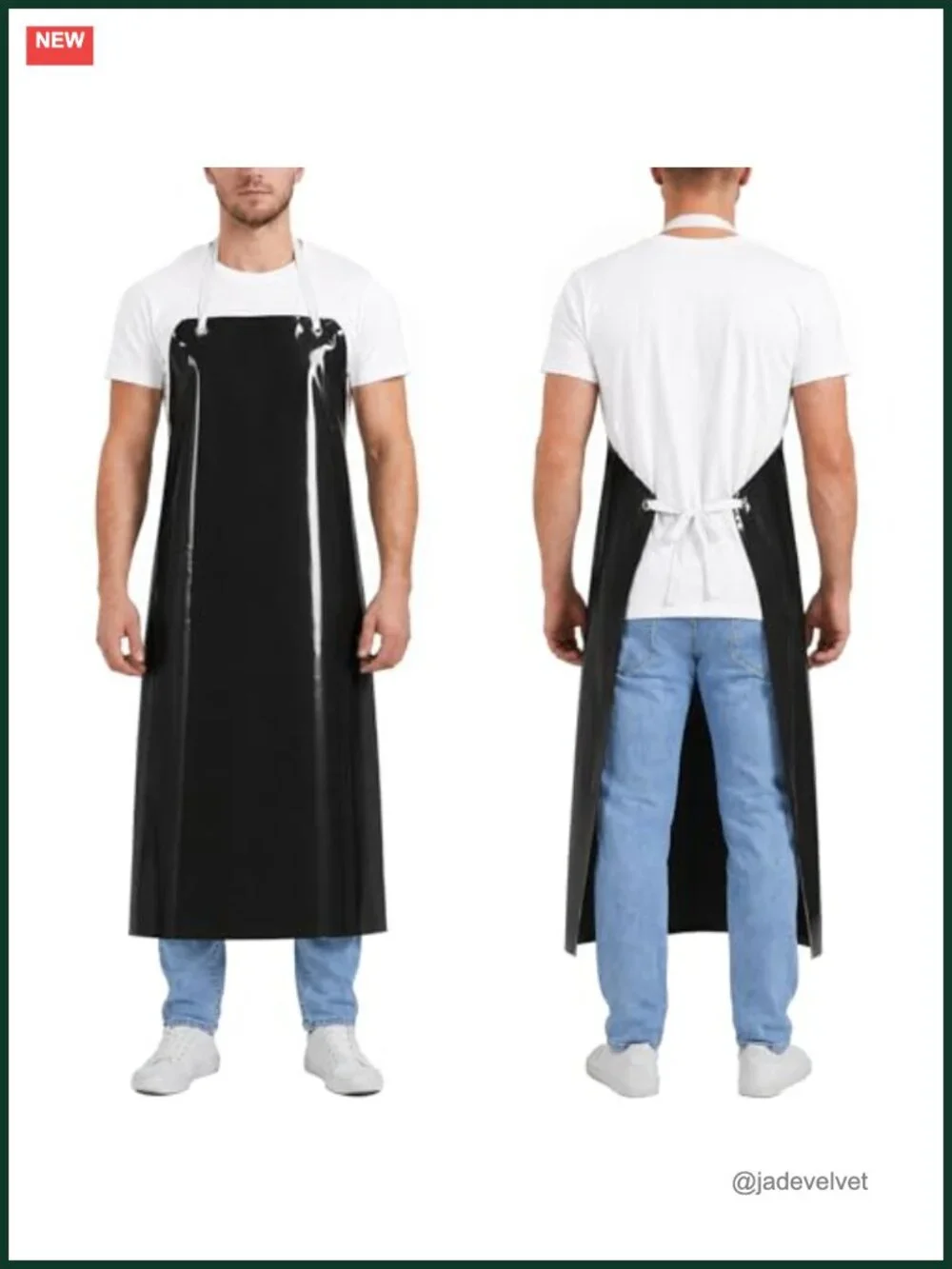 Waterproof TPU Lightweight Work Apron for Kitchen Cooking Cleaning
